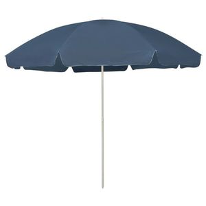 vidaXL Umbrelă de soare de plajă, albastru, 300 cm imagine