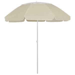 vidaXL Umbrelă de soare de plajă, galben nisipiu, 300 cm imagine