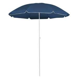 vidaXL Umbrelă de soare de grădină, stâlp din oțel, albastru, 180 cm imagine