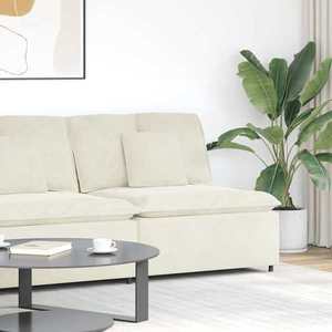 vidaXL Modul central canapea modulară cu perne, crem, 100 cm imagine