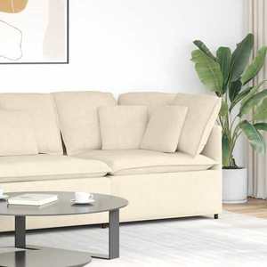 vidaXL Modul de colț pentru canapea modulară cu perne, crem, 100 cm imagine