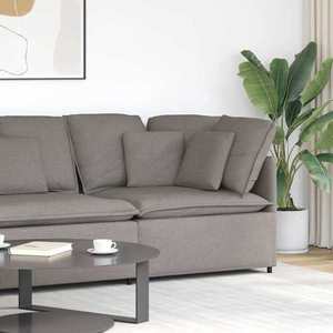 vidaXL Modul de colț pentru canapea modulară cu perne gri taupe 100 cm imagine
