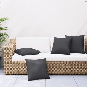 vidaXL Perne de canapea, 4 buc., negru, 60x60 cm, textil imagine