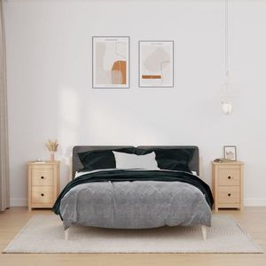 vidaXL Noptiere, 2 buc., 40x35x61, 5 cm, lemn masiv de pin imagine