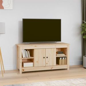 vidaXL Comodă TV, 103x36, 5x52 cm, lemn masiv de pin imagine