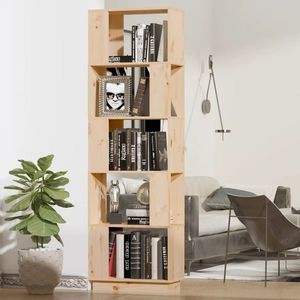vidaXL Bibliotecă/Separator cameră, 51x25x163, 5 cm lemn masiv pin imagine
