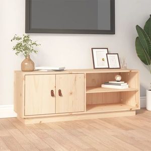 vidaXL Comodă TV, 105x34x40 cm, lemn masiv de pin imagine