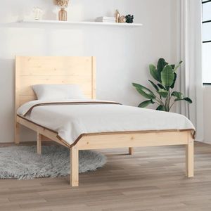 vidaXL Cadru de pat fără saltea, 90x200 cm, lemn masiv pin imagine