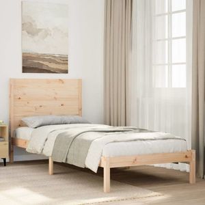 vidaXL Cadru de pat foarte lung fără saltea, 90x210 cm, lemn masiv imagine
