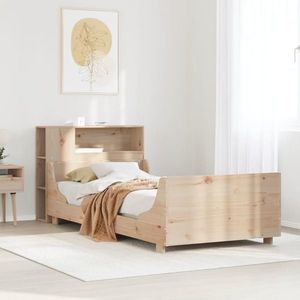 vidaXL Cadru pat fără saltea, 90x190 cm, lemn masiv de pin imagine