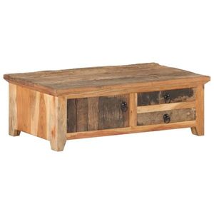 vidaXL Masă de cafea, 90 x 50 x 31 cm, lemn masiv reciclat imagine