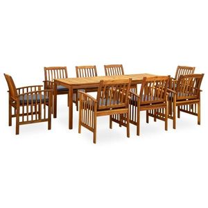 vidaXL Set mobilier de grădină, 6 piese, lemn masiv de acacia imagine