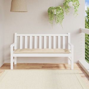 vidaXL Pernă bancă de grădină, bej, 150x50x7 cm, material oxford imagine
