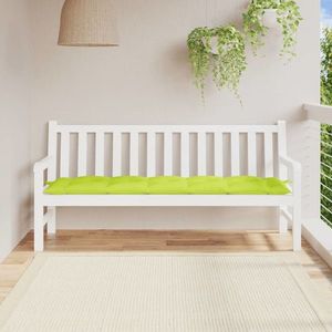 vidaXL Pernă bancă de grădină verde aprins 180x50x7 cm material oxford imagine