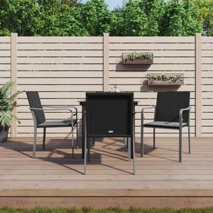 vidaXL Set mobilier de grădină cu perne, 5 piese, poliratan și oțel imagine