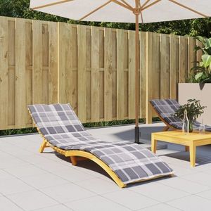 vidaXL Pernă de șezlong, roșu carouri, 200x60x3 cm, textil oxford imagine