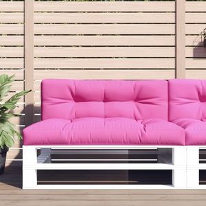 vidaXL Pernă de paleți, roz, 120x40x12 cm, textil imagine