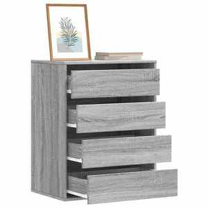 vidaXL Dulap colț cu sertare sonoma gri 60x41x76 cm lemn prelucrat imagine