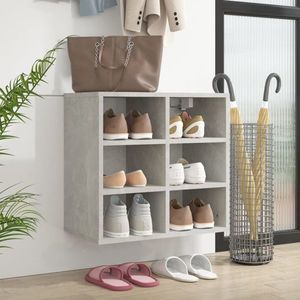 vidaXL Pantofar, gri beton, 52, 5x30x50 cm imagine