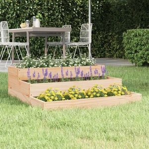 vidaXL Jardinieră, 78x78x27 cm, lemn masiv de pin imagine