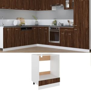 vidaXL Dulap pentru cuptor "Riga", stejar maro, 60x46x81, 5 cm, imagine