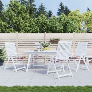 vidaXL Perne de scaun model carouri, 4 buc., 40x40x3 cm, textil Oxford imagine
