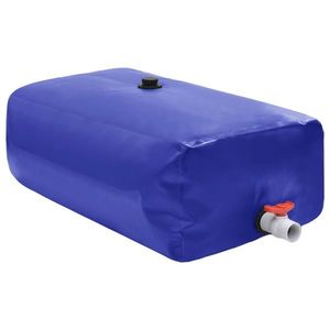 vidaXL Rezervor de apă cu robinet, pliabil, 360 L, PVC imagine
