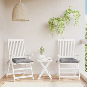vidaXL Perne de scaun, 2 buc., gri, 40x40x7 cm, textil oxford imagine