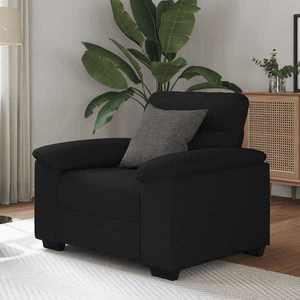 vidaXL Canapea Scaun Negru 60 cm Tesatura imagine