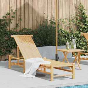 vidaXL Sezlong 55x199x30 cm bambus imagine