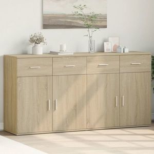 vidaXL Dulapuri, 2 buc., stejar sonoma, 79x38x80 cm, lemn prelucrat imagine