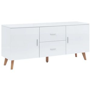 vidaXL Servantă, alb, 160x40x70 cm, MDF imagine