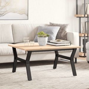 vidaXL Picioare Măsuță de cafea Y-Frame 80x70x43 cm Oţel imagine