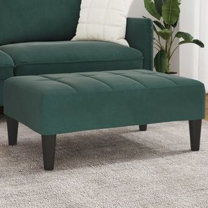 vidaXL Taburet, verde închis, 77x55x31 cm, catifea imagine