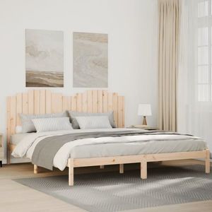 vidaXL Cadru pat foarte lung fără saltea, 200x220 cm, lemn masiv imagine