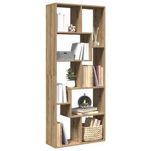 vidaXL Bibliotecă/separator cameră stejar artizanal 67x25x161, 5cm lemn imagine