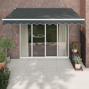 vidaXL Copertină automată retractabilă, antracit, 3, 5x2, 5 m imagine