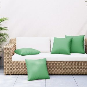 vidaXL Perne de canapea, 4 buc., verde, 40x40 cm, textil imagine