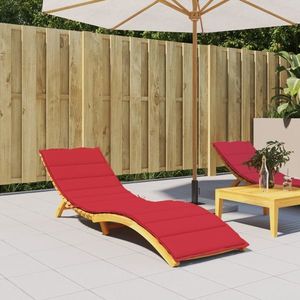 vidaXL Pernă de șezlong, roșu, 200x60x3 cm, textil oxford imagine