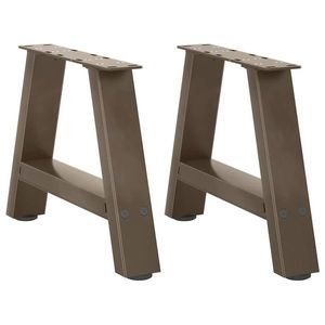 vidaXL Picioare pentru măsuță de cafea în formă de A, 2 buc., 30x(30-31) cm, oțel imagine