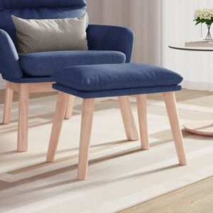 vidaXL Taburet, albastru, 45x29, 5x35 cm, material textil imagine