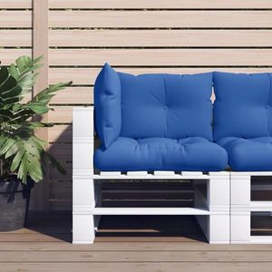 vidaXL Perne de paleți, 3 buc., albastru regal, material textil imagine