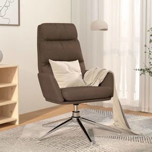 vidaXL Scaun de relaxare, gri taupe, material textil imagine