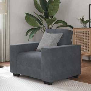 vidaXL Canapea scaun gri închis 60 cm catifea imagine