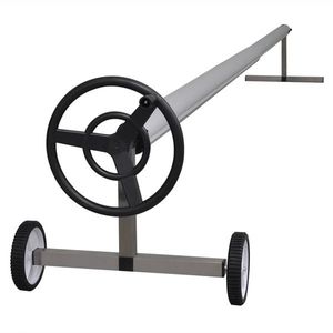 Derulator de prelată pentru piscină cu suport din oțel imagine