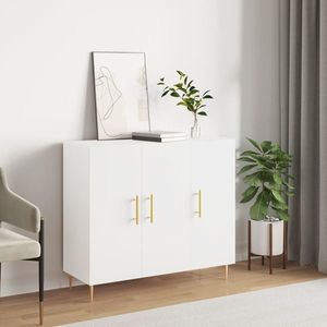 vidaXL Dulap, alb, 90x34x80 cm, lemn compozit imagine