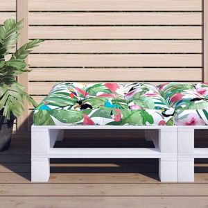 vidaXL Pernă de paleți, multicolor, 80x80x12 cm, material textil imagine