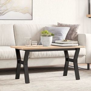 vidaXL Picioare Măsuță de cafea Y-Frame 80x40x43 cm Oţel imagine
