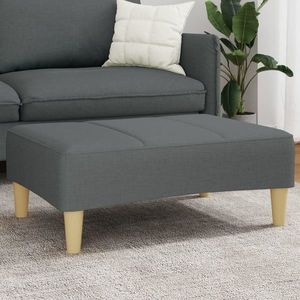vidaXL Taburet, gri închis, 77x55x31 cm, material textil imagine