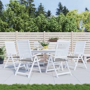 vidaXL Perne scaune de grădină 6 buc. gri 50x50x3 cm țesătură Oxford imagine